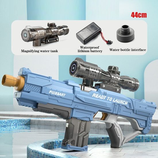 Electric Water Gun Full Automatic High Tech Water Soaker Guns Large Capacity Summer Pool Party Beach Toy - Image 5