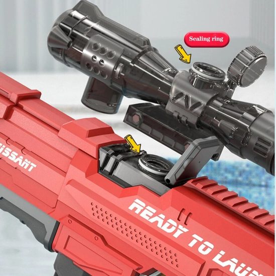 Electric Water Gun Full Automatic High Tech Water Soaker Guns Large Capacity Summer Pool Party Beach Toy - Image 4