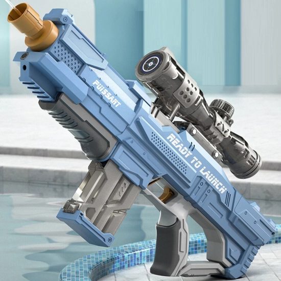 Electric Water Gun Full Automatic High Tech Water Soaker Guns Large Capacity Summer Pool Party Beach Toy