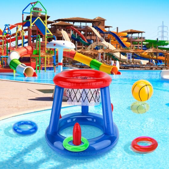 Inflatable Ring Throwing Ferrule Game Set Floating Pool Toys Beach Fun Summer Water Toy Swimming Pool - Image 3