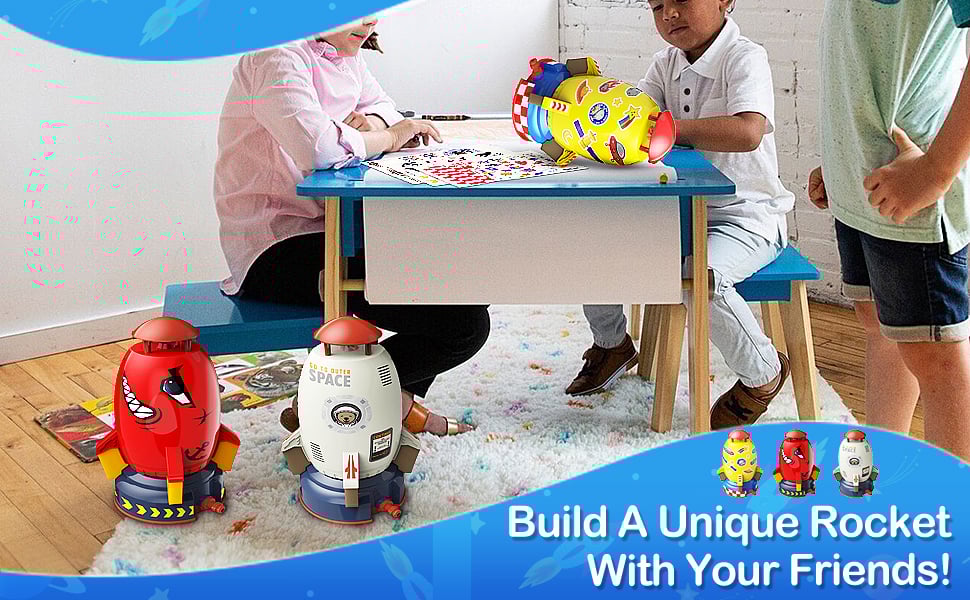 Rocket Water Pressure Lift Sprinkler Toy Fun Interaction In Garden Water Spray Rocket Launcher Toys for Kids