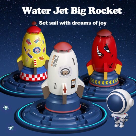 Rocket Water Pressure Lift Sprinkler Toy Fun Interaction In Garden Water Spray Rocket Launcher Toys for Kids - Image 3