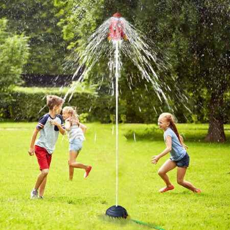 Rocket Water Pressure Lift Sprinkler Toy Fun Interaction In Garden Water Spray Rocket Launcher Toys for Kids