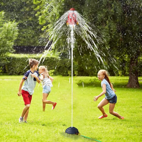 Rocket Water Pressure Lift Sprinkler Toy Fun Interaction In Garden Water Spray Rocket Launcher Toys for Kids