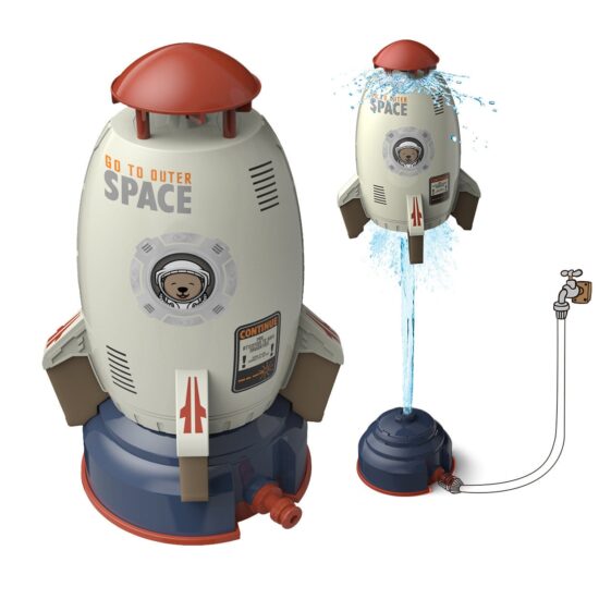 Rocket Water Pressure Lift Sprinkler Toy Fun Interaction In Garden Water Spray Rocket Launcher Toys for Kids - Image 2