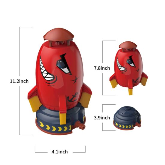 Rocket Water Pressure Lift Sprinkler Toy Fun Interaction In Garden Water Spray Rocket Launcher Toys for Kids - Image 5