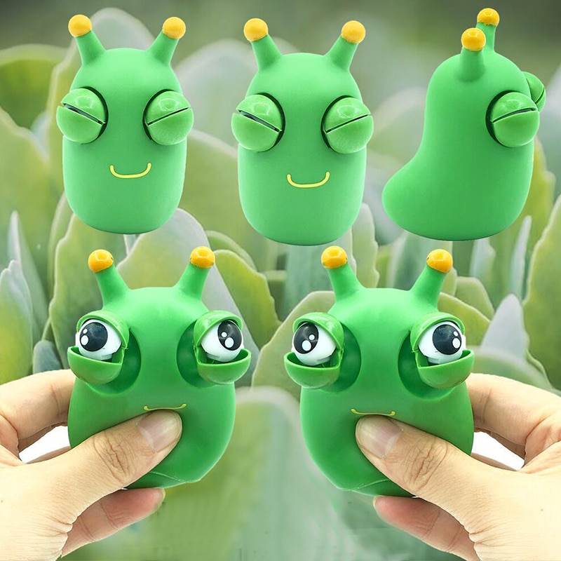 Stress Toy Funny Squeeze Eyeball Burst Green Eye Pinch Toys Adult Kids Relief Fidget Creative Toy