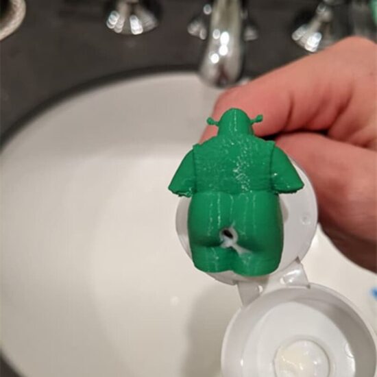 ⁦pooping toothpaste topper Shrek for Kids and Adults Funny Poo Toothpaste Squeezer Bathroom Accessories⁩ - الصورة ⁦2⁩