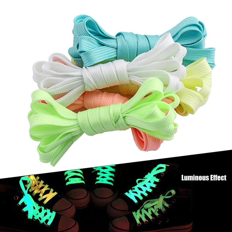 Luminous Shoelaces for Men Women Sports Shoes Laces Glow In The Dark Night Shoestrings Reflective Shoelaces 1 Pair