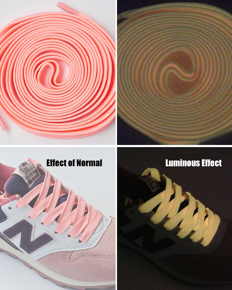 Luminous Shoelaces for Men Women Sports Shoes Laces Glow In The Dark Night Shoestrings Reflective Shoelaces 1 Pair