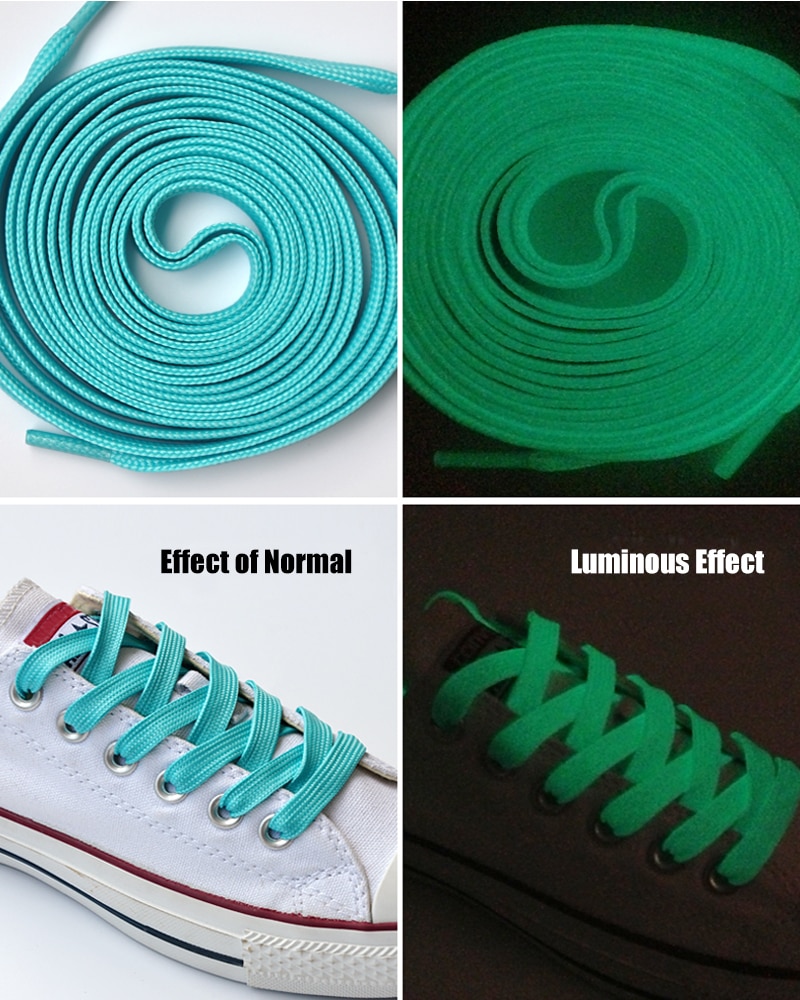 Luminous Shoelaces for Men Women Sports Shoes Laces Glow In The Dark Night Shoestrings Reflective Shoelaces 1 Pair
