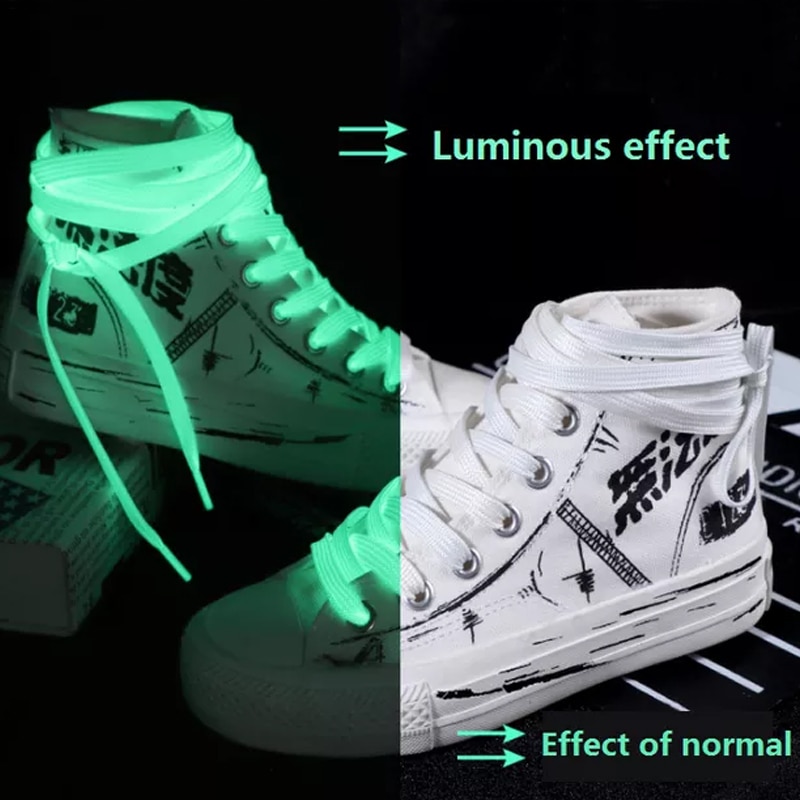 Luminous Shoelaces for Men Women Sports Shoes Laces Glow In The Dark Night Shoestrings Reflective Shoelaces 1 Pair