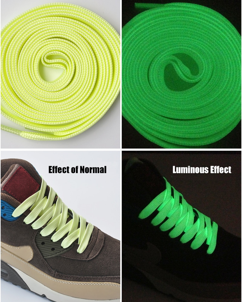 Luminous Shoelaces for Men Women Sports Shoes Laces Glow In The Dark Night Shoestrings Reflective Shoelaces 1 Pair