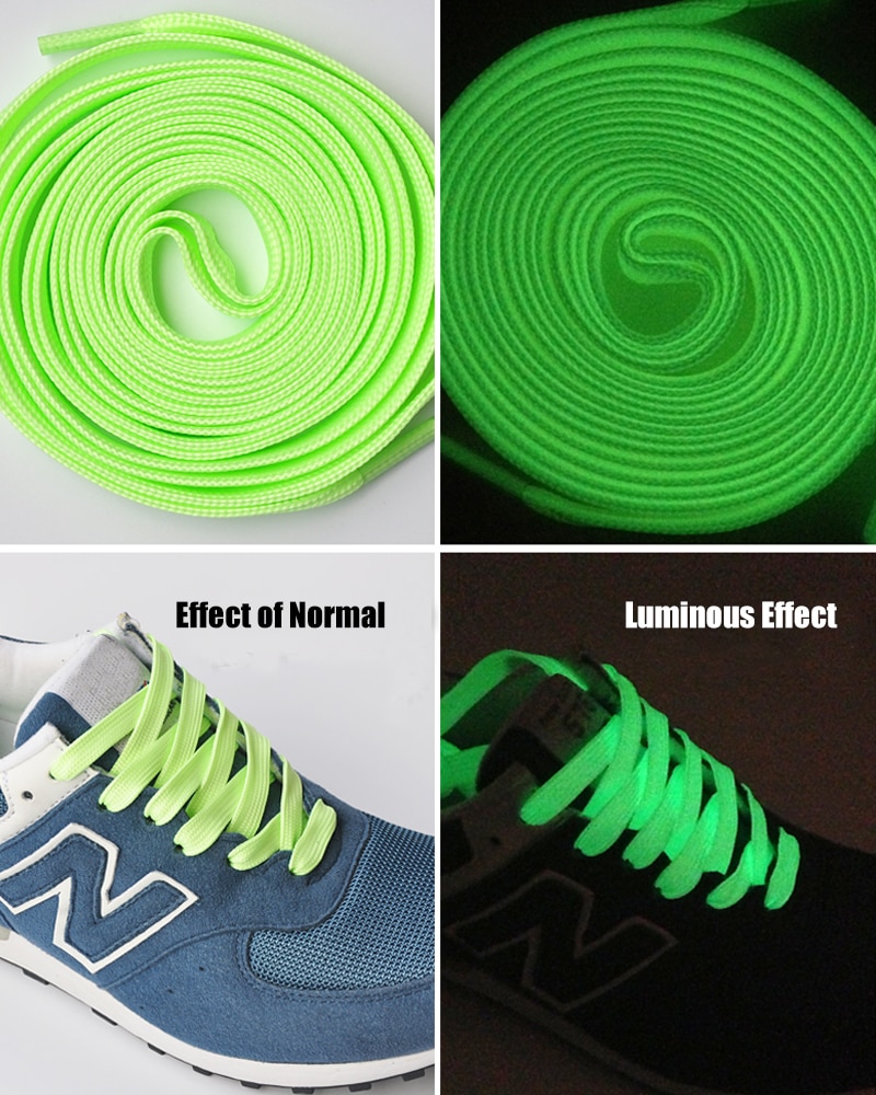 Luminous Shoelaces for Men Women Sports Shoes Laces Glow In The Dark Night Shoestrings Reflective Shoelaces 1 Pair