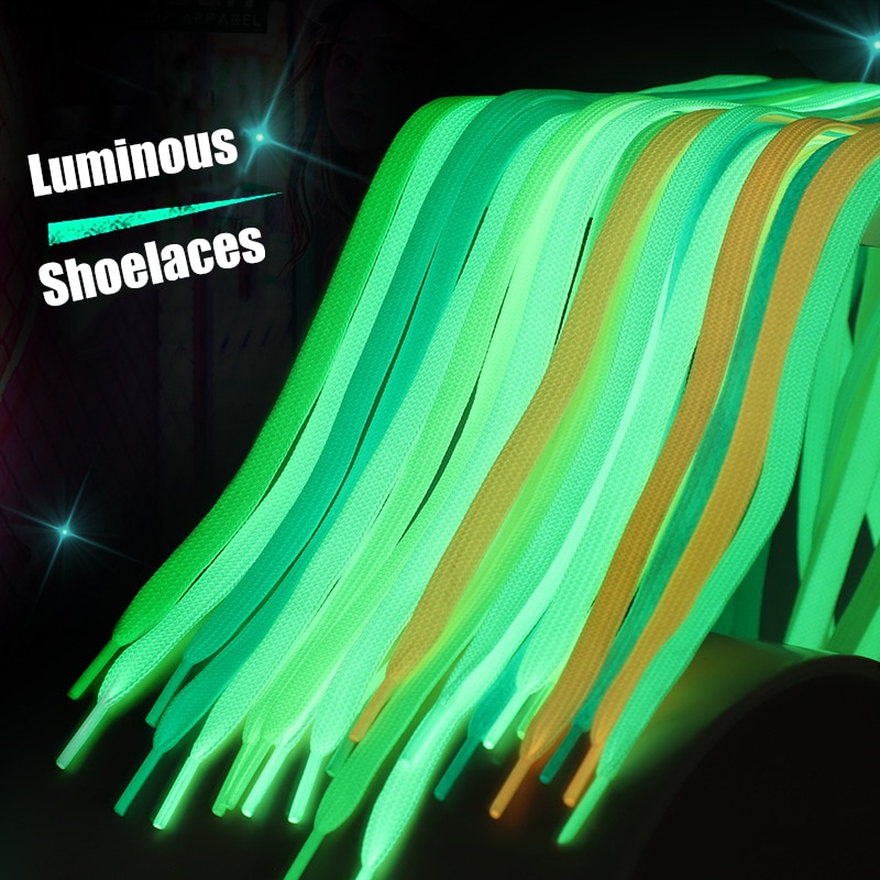 Luminous Shoelaces for Men Women Sports Shoes Laces Glow In The Dark Night Shoestrings Reflective Shoelaces 1 Pair
