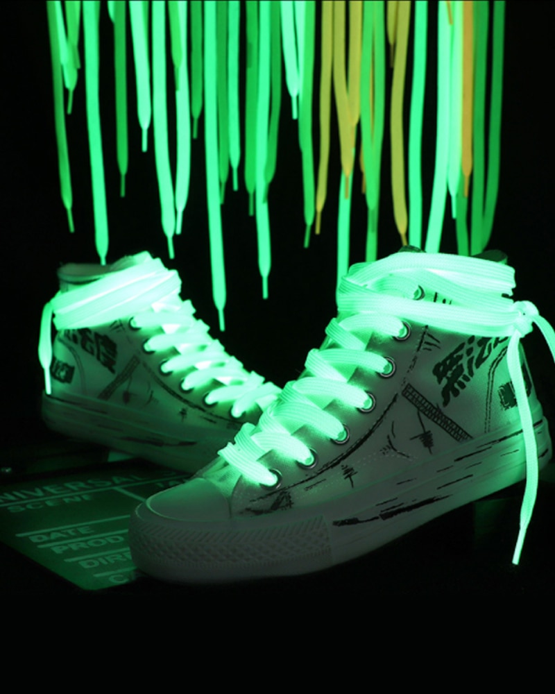 Luminous Shoelaces for Men Women Sports Shoes Laces Glow In The Dark Night Shoestrings Reflective Shoelaces 1 Pair
