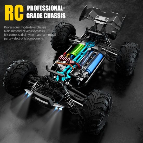 Drift Monster Truck High Speed 70KM/H Or 50KM/H 4WD RC Car With LED Remote Control Cars vs Wltoys Toys