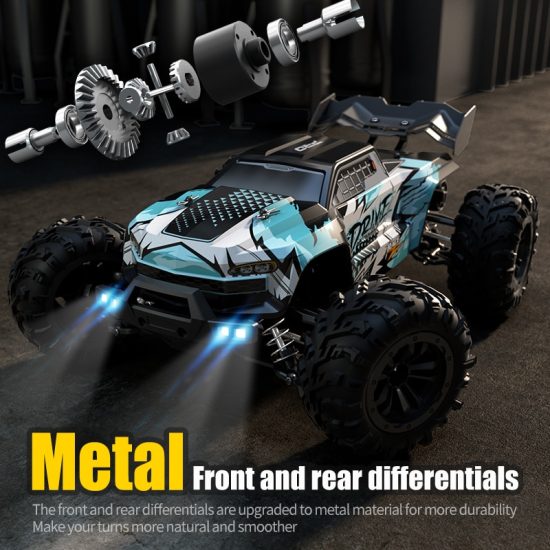 Drift Monster Truck High Speed 70KM/H Or 50KM/H 4WD RC Car With LED Remote Control Cars vs Wltoys Toys - Image 3