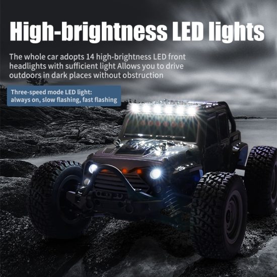 Drift Monster Truck High Speed 70KM/H Or 50KM/H 4WD RC Car With LED Remote Control Cars vs Wltoys Toys - Image 5