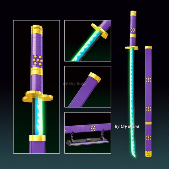 Anime Demon Slayer Samurai Sword Katana Butterfly Nichirin Knife Ananta Weapon Building Blocks Toy Set Gift - Image 3