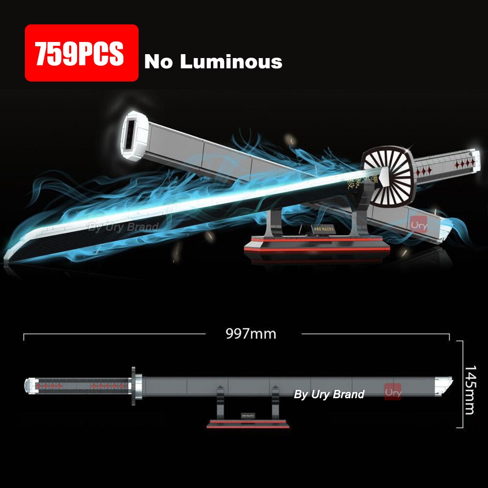 Anime Demon Slayer Samurai Sword Katana Butterfly Nichirin Knife Ananta Weapon Building Blocks Toy Set Gift