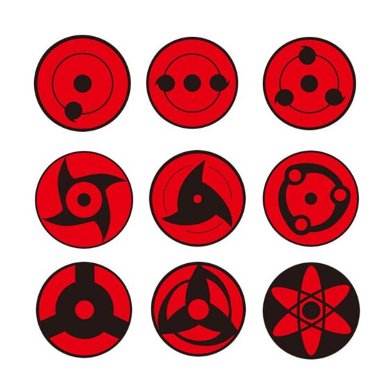 Sharingan Eye Sticker For Car Window Body Naruto Anime Car Decoration Accessories Scratches Cover Motor Car Styling 2PCS/LOT - Image 3