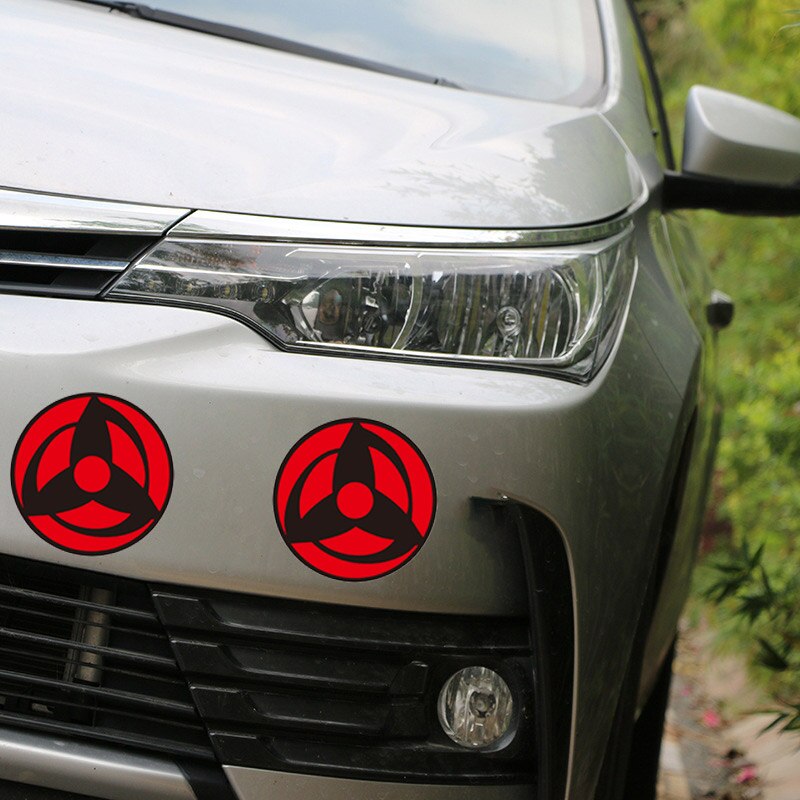 Sharingan Eye Sticker For Car Window Body Naruto Anime Car Decoration Accessories Scratches Cover Motor Car Styling 2PCS/LOT