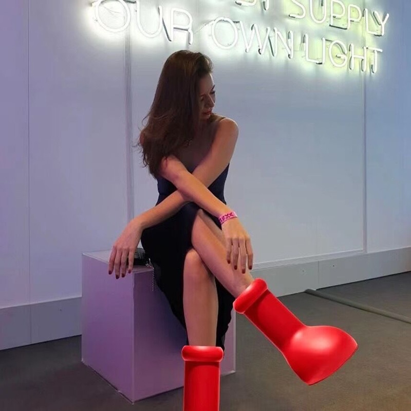 boots Anime Astro Boy the same style big red Shoes Trend Style
