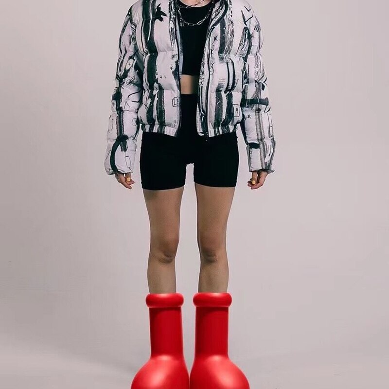 boots Anime Astro Boy the same style big red Shoes Trend Style
