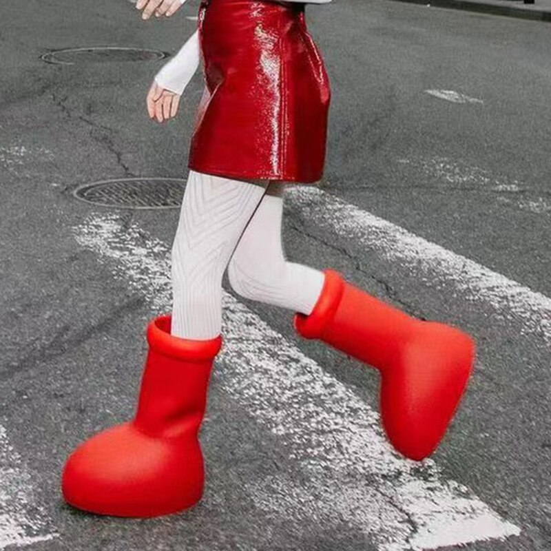 boots Anime Astro Boy the same style big red Shoes Trend Style