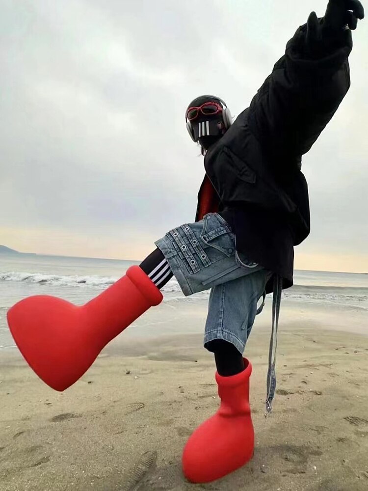 boots Anime Astro Boy the same style big red Shoes Trend Style