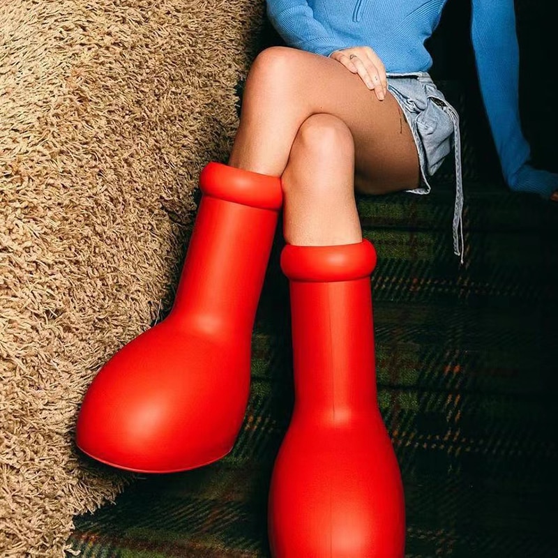 boots Anime Astro Boy the same style big red Shoes Trend Style