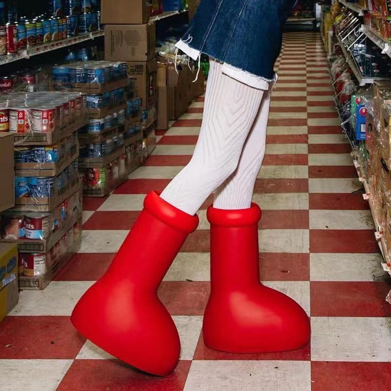 boots Anime Astro Boy the same style big red Shoes Trend Style