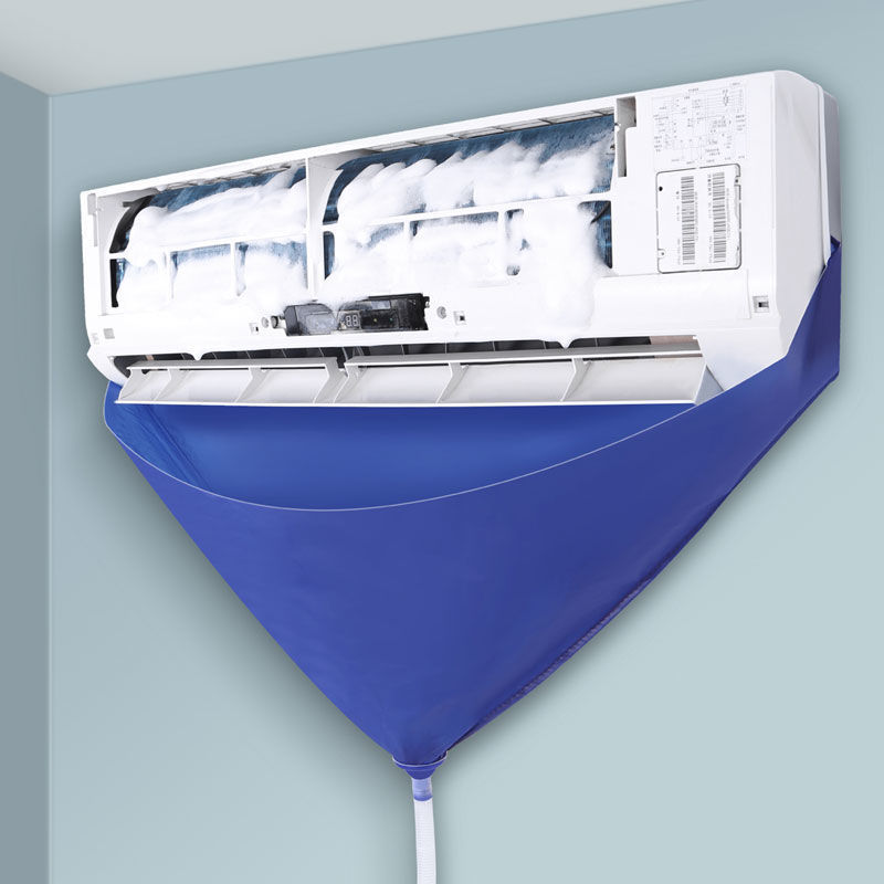 Cover Set Air Conditioner Cleaning Waterproof Wall-mounted Split Air Conditioner with Drain Cleaning Set Tools