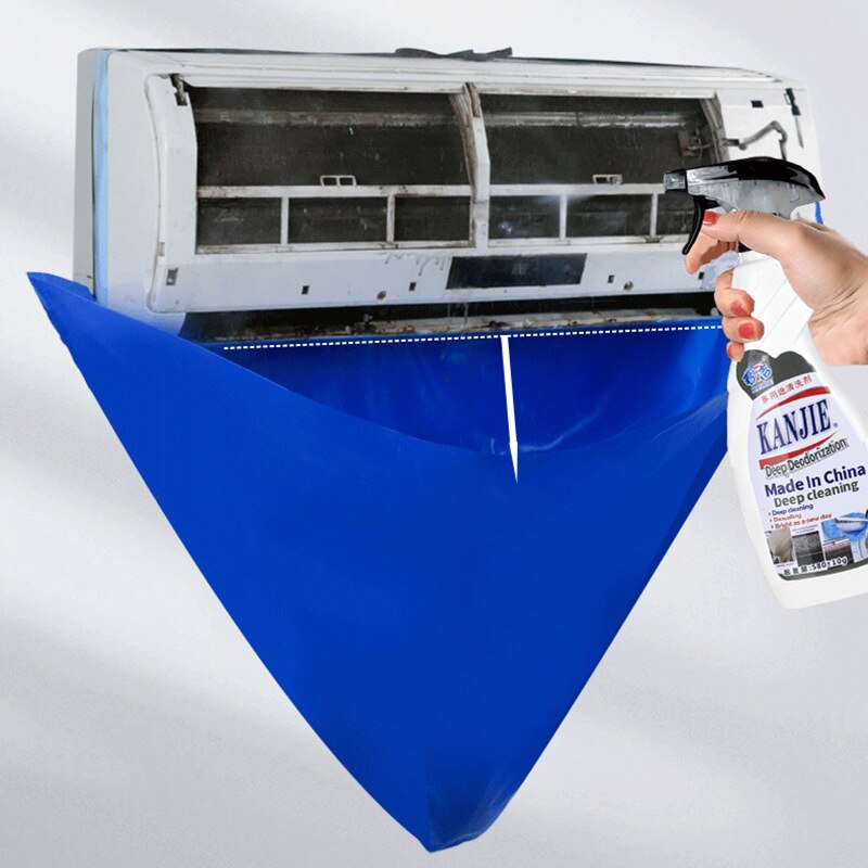 Cover Set Air Conditioner Cleaning Waterproof Wall-mounted Split Air Conditioner with Drain Cleaning Set Tools