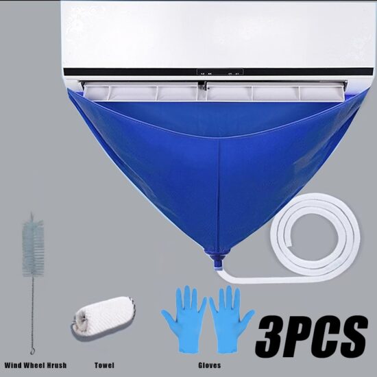 Cover Set Air Conditioner Cleaning Waterproof Wall-mounted Split Air Conditioner with Drain Cleaning Set Tools