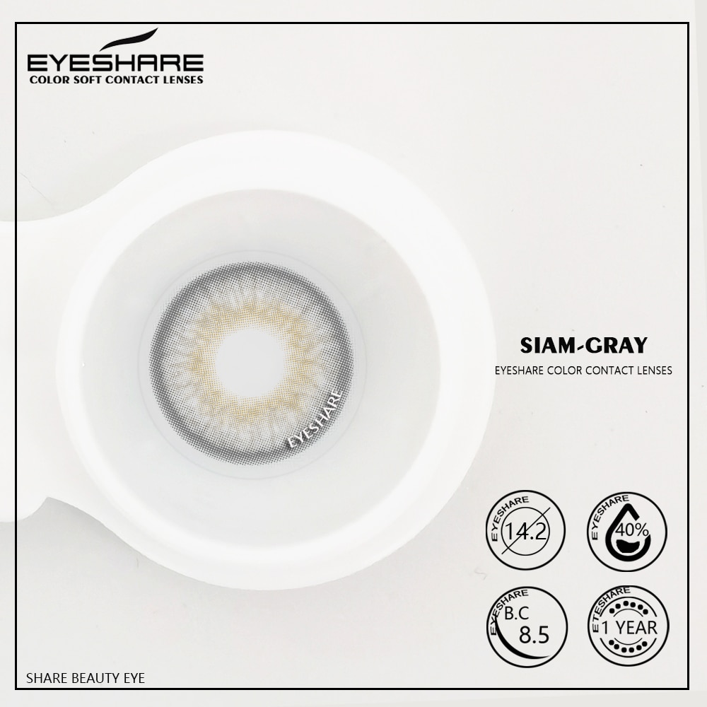 Colored Contact Lenses Natural Look Gray Eye Lenses Brown Contact Blue Lenses 1-pair Green Eye Lenses