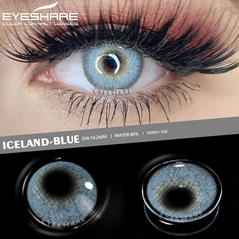 Colored Contact Lenses Natural Look Gray Eye Lenses Brown Contact Blue Lenses 1-pair Green Eye Lenses