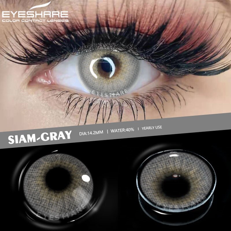 Colored Contact Lenses Natural Look Gray Eye Lenses Brown Contact Blue Lenses 1-pair Green Eye Lenses