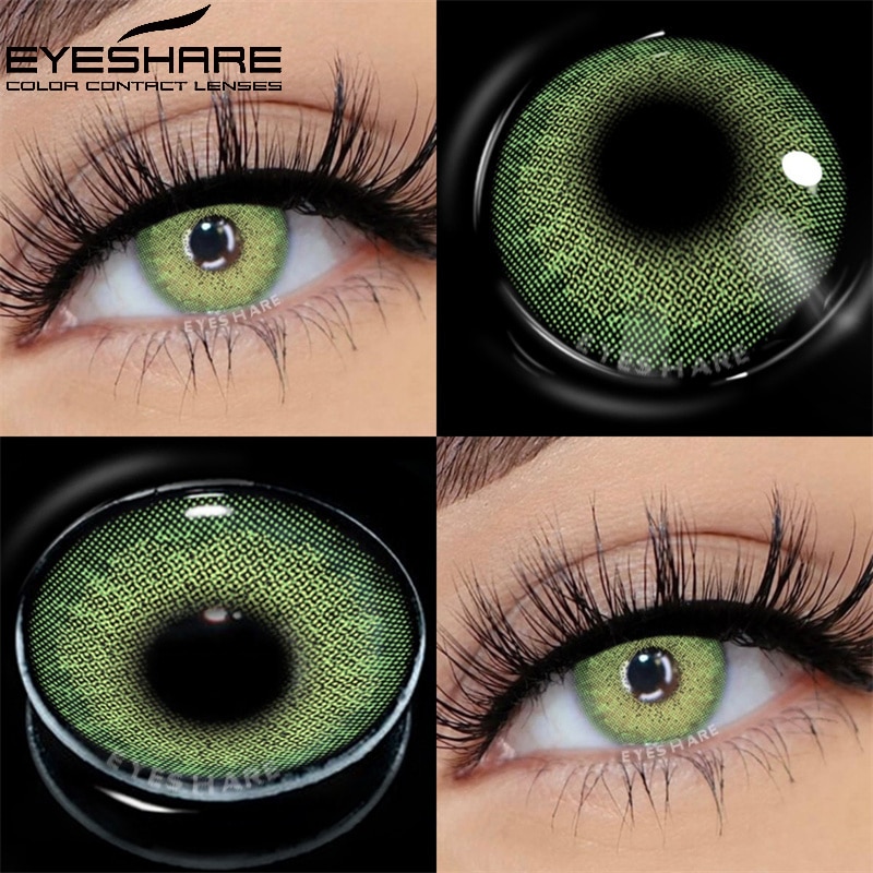 Colored Contact Lenses Natural Look Gray Eye Lenses Brown Contact Blue Lenses 1-pair Green Eye Lenses