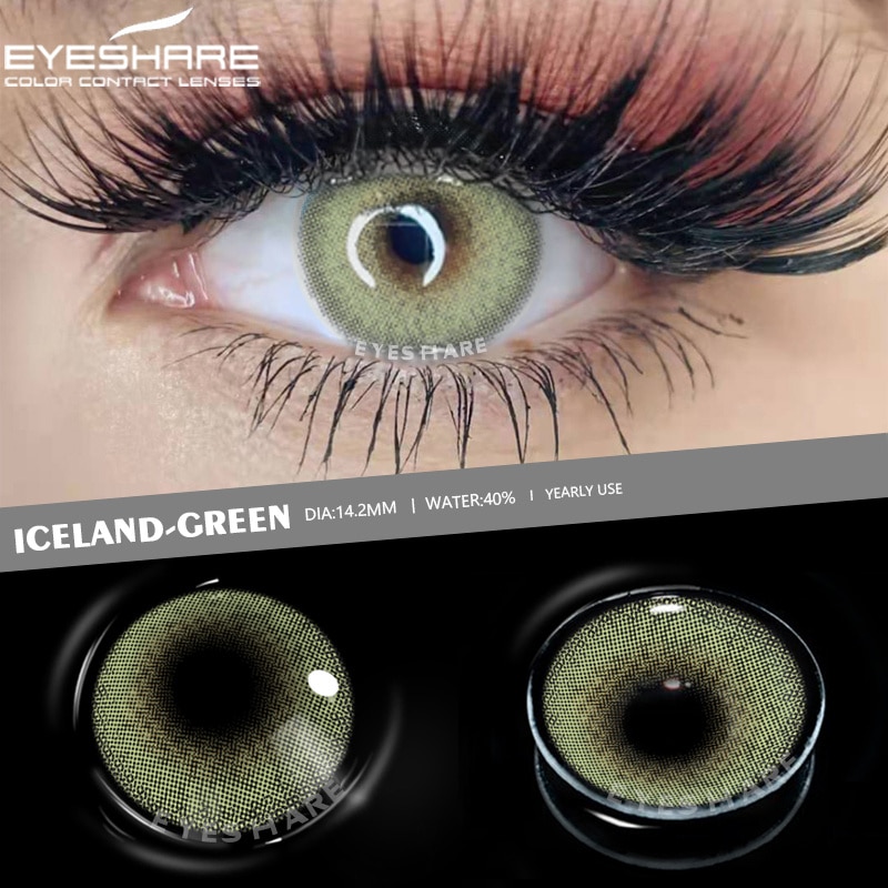 Colored Contact Lenses Natural Look Gray Eye Lenses Brown Contact Blue Lenses 1-pair Green Eye Lenses