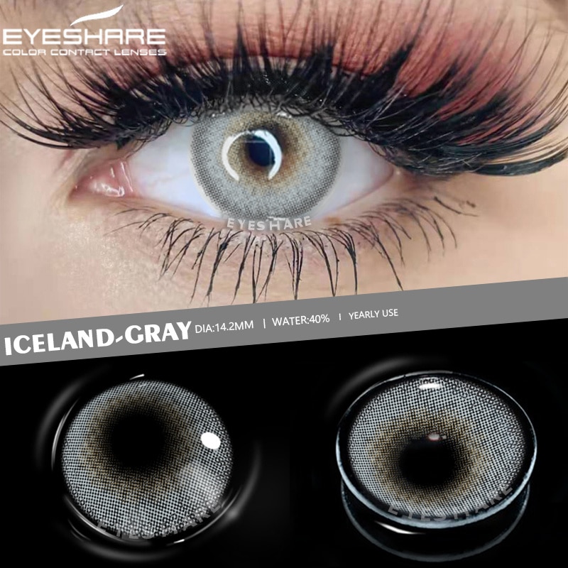 Colored Contact Lenses Natural Look Gray Eye Lenses Brown Contact Blue Lenses 1-pair Green Eye Lenses