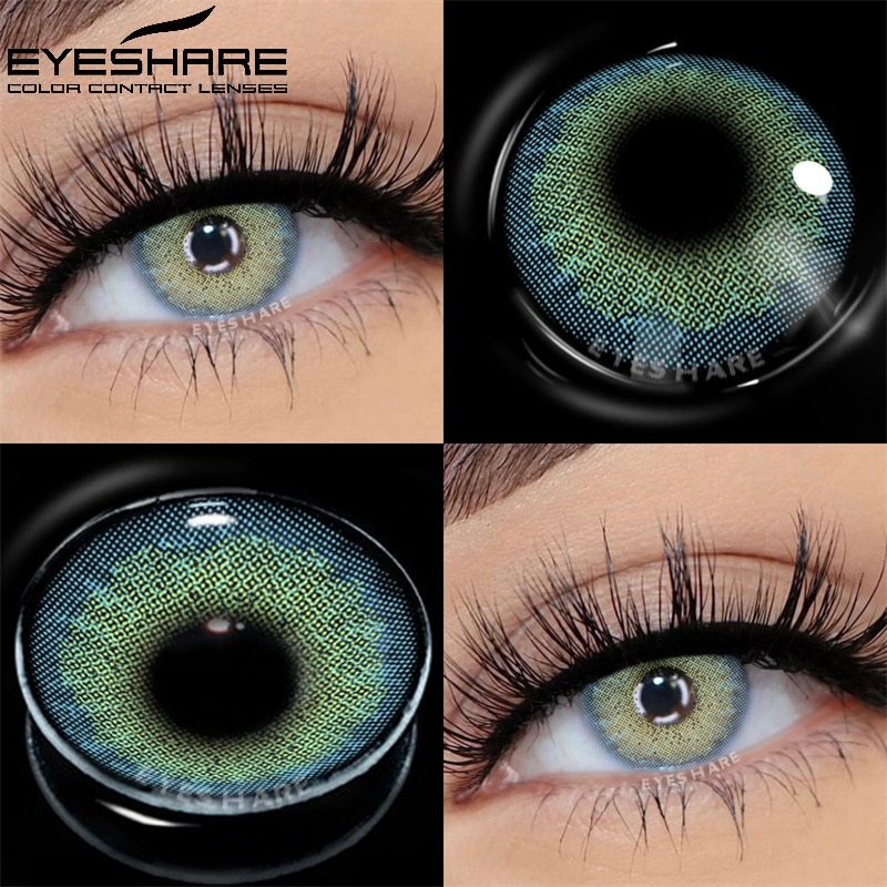 Colored Contact Lenses Natural Look Gray Eye Lenses Brown Contact Blue Lenses 1-pair Green Eye Lenses