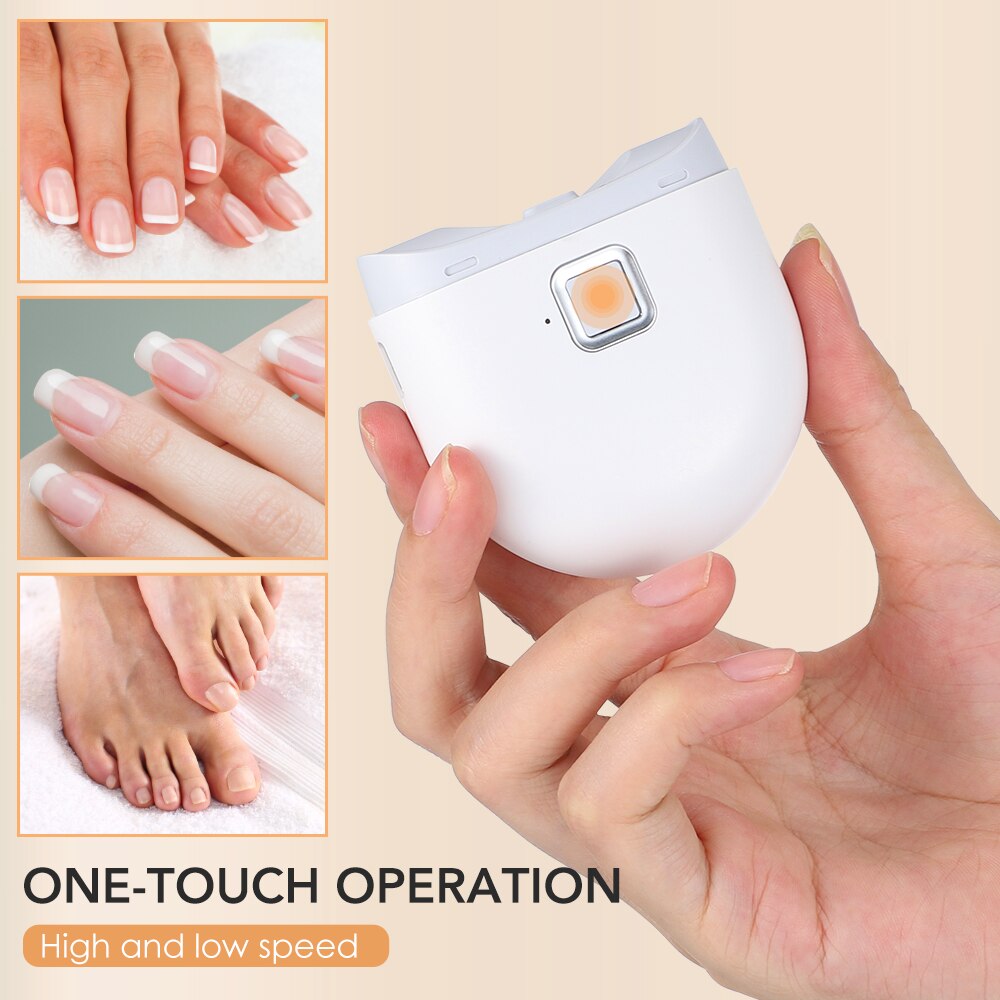 Electric Nail Clipper With Auxiliary Lighting Automatic Nail Grinder for Children and Adult Portable Mini Manicure Tools