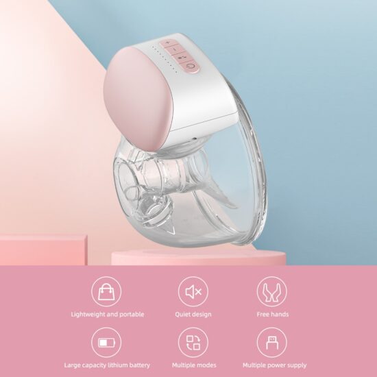 Wearable Breast Pump Hands Free Electric Portable Wearable Breast Pumps BPA-free Breastfeeding Milk Collector 2/1pcs - Image 2