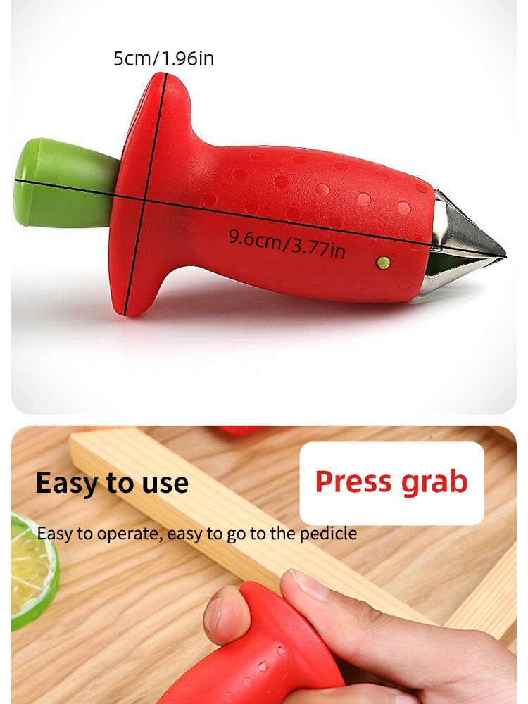 Strawberry Stem Remover Tomato Stem Pineapple Hole Seed Remover Vegetable Cutter Kitchen Gadget 1pc