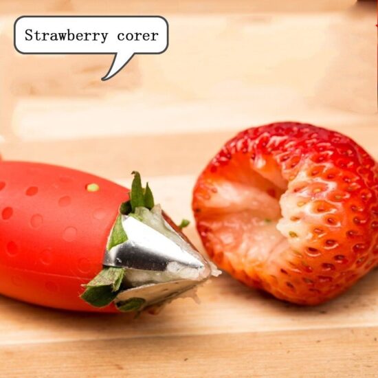 Strawberry Stem Remover Tomato Stem Pineapple Hole Seed Remover Vegetable Cutter Kitchen Gadget 1pc - Image 2