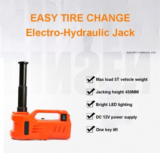 Lifting Car Jacks Hydraulic Air Inflatable 12V 5 Ton 150W Rated Power 13A Max Current Car Electric Tire