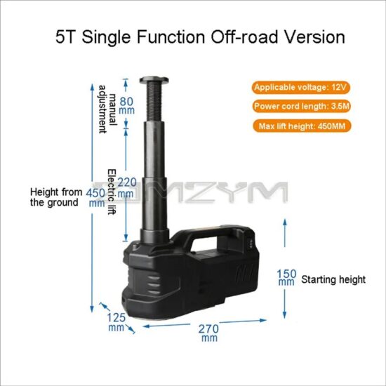 Lifting Car Jacks Hydraulic Air Inflatable 12V 5 Ton 150W Rated Power 13A Max Current Car Electric Tire - Image 4