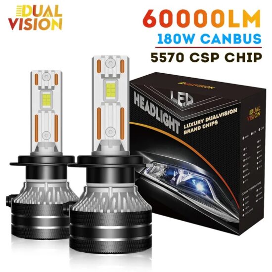 led Headlights Canbus 8000K 9012 HIR2 9005 9006 HB3 HB4 High Power 6000K 5570 CSP Chips 60000LM